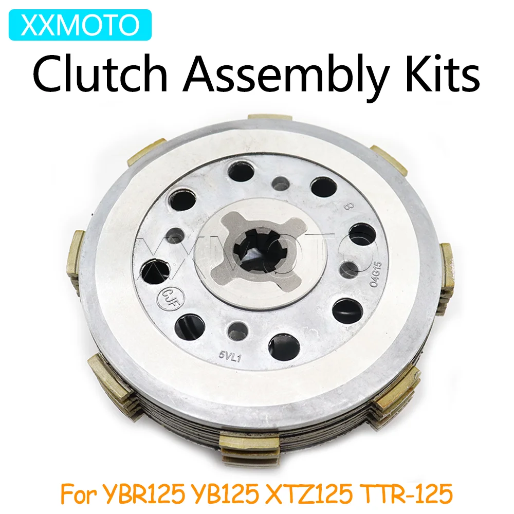 

For YAMAHA YBR125 YBR-125 YBR YB 125 YB125 XTZ125 XTZ-125 TTR-125 TTR125 5PC Motorcycle Clutch Plates Assembly Drum Kits