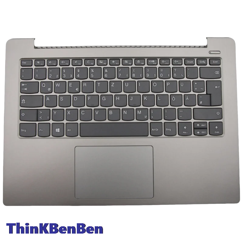 DE German Mineral Grey Keyboard Upper Case Palmrest Shell Cover dla Lenovo Ideapad 330S 14 14IKB 14AST 5CB0R57314