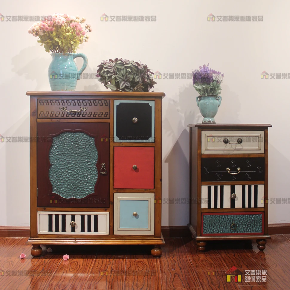 Vintage Furniture Chest of Drawers Side Cabinet