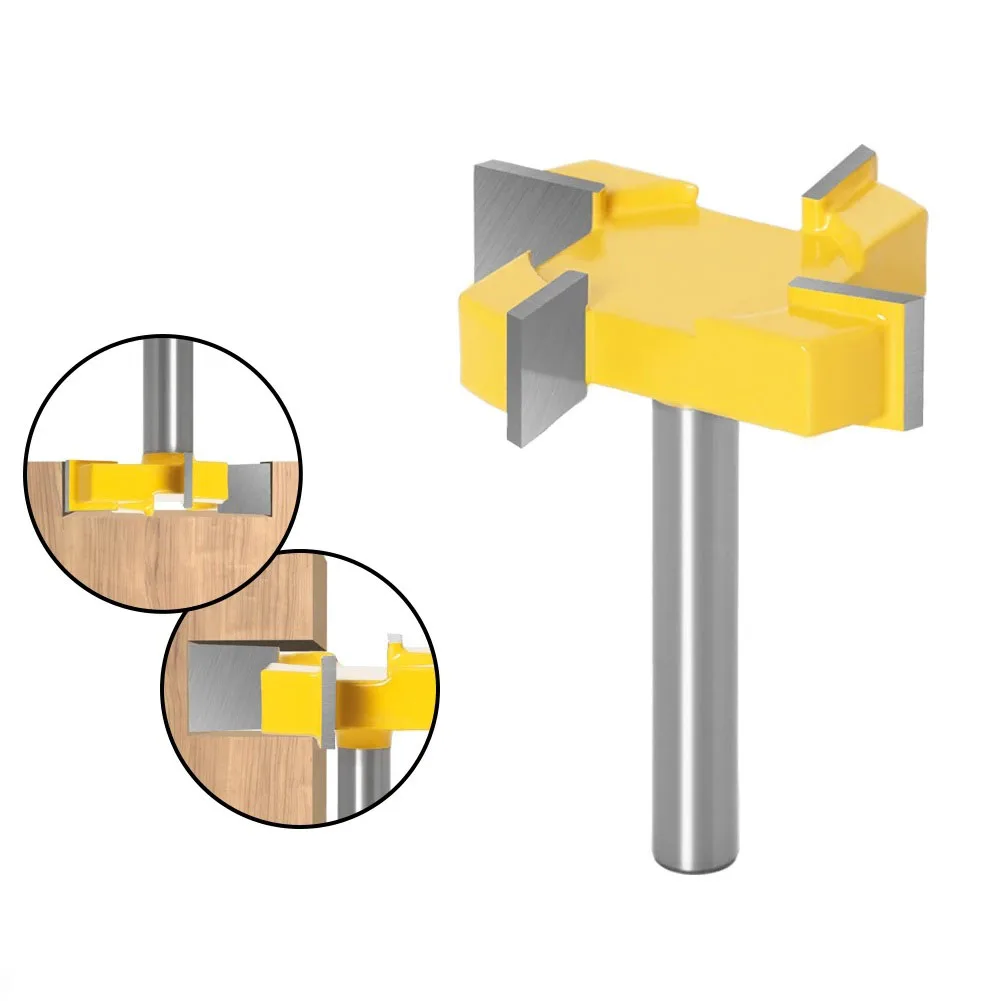 

Длина резака 12,7 мм, Т-образная долбежная фреза, 4-гранная фреза, чистая фреза, инструмент для быстрой резки, деревообрабатывающие проекты