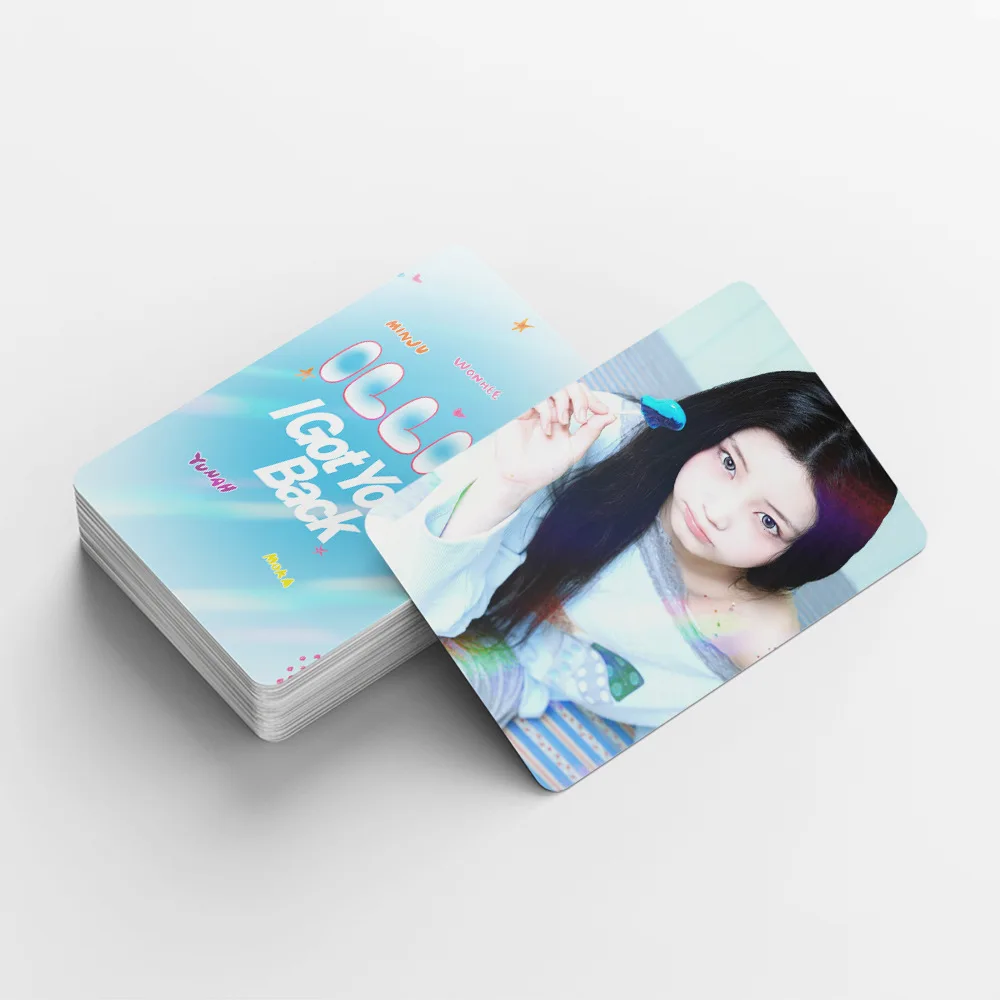 124 Laser Cards K-Pop Girl Group Single 'I Got Your Back' Flash Cards Celebrity Holographic LOMO Card Collectible Gift