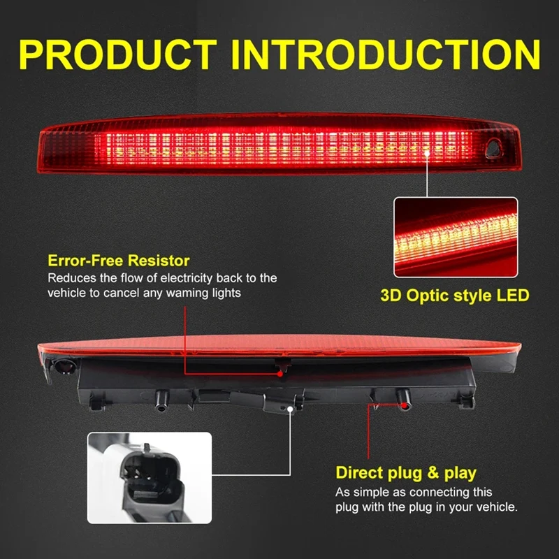 8200175538 Car 3RD Third Brake Light For Renault Megane MK2 MK II 2003-2008 Rear Tail Light LED High Third Stop Lamp Replacement