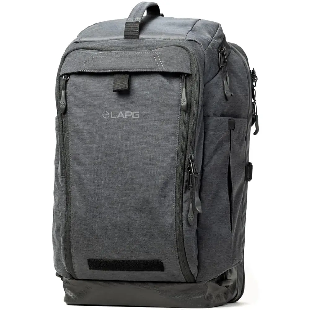 

Lapg Terrain Stealth Backpack, Covert & Durable E Knapsack, Low Profile Tactical Backpa - Heather Black