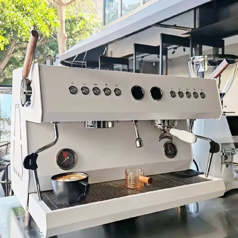 For Commercial Professional Business Italian Two Group Semi Automatic Coffee Espresso Machines