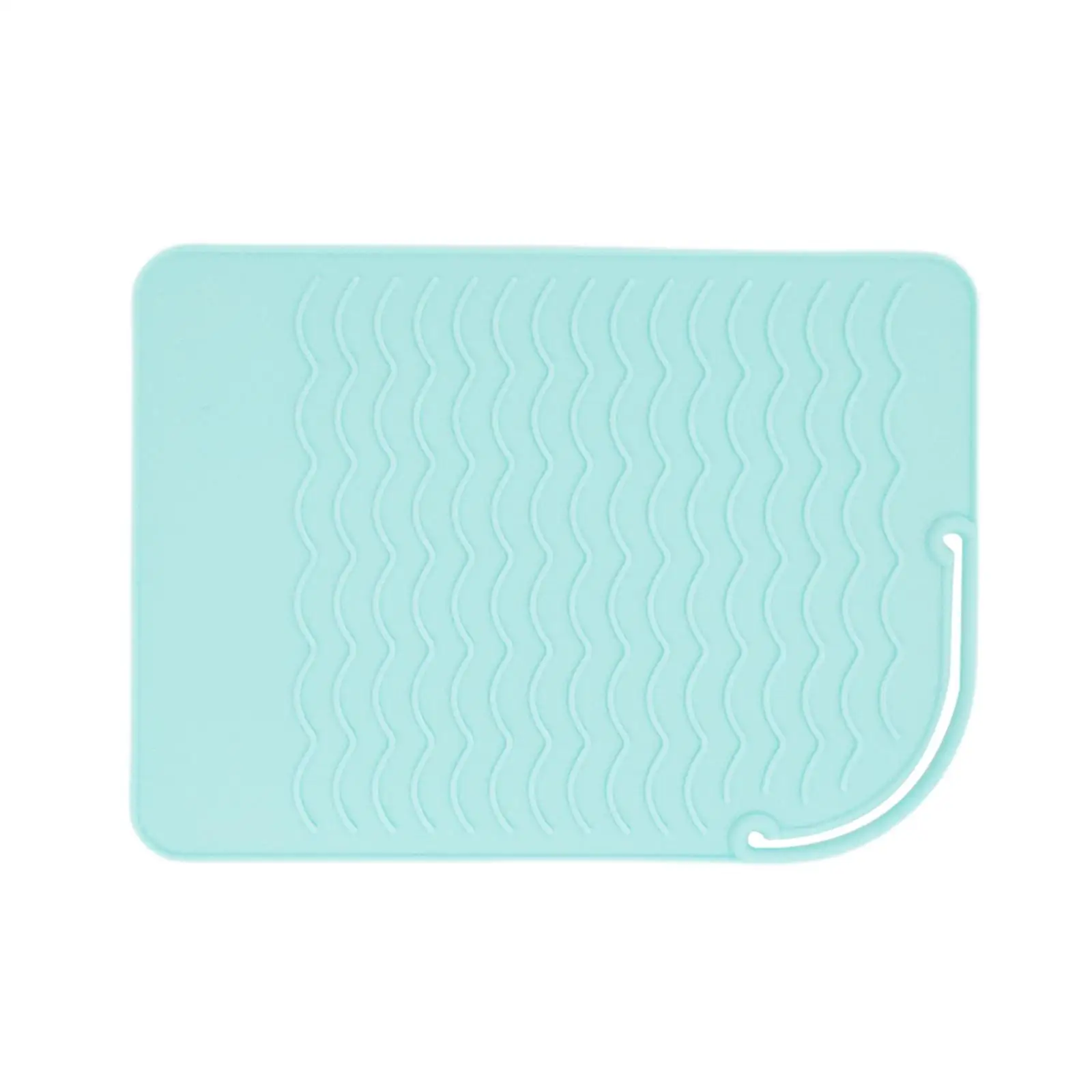 Heat Resistant Mat Hot Tool Mat Portable Versatile Women Hair Iron Mat Curling Iron Sleeve for Curling Iron Hair Tools (Green)