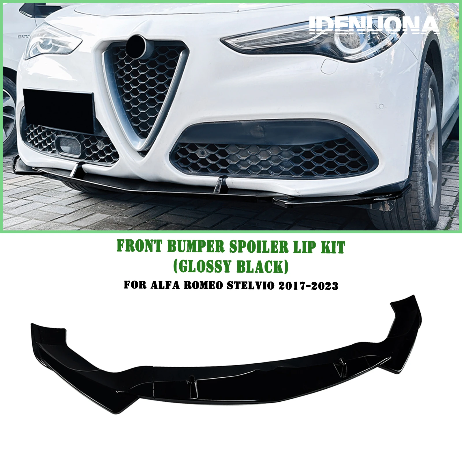 

Передний бампер, спойлер, нижнее лезвие для Alfa Romeo Stelvio 2017-2025 гг.