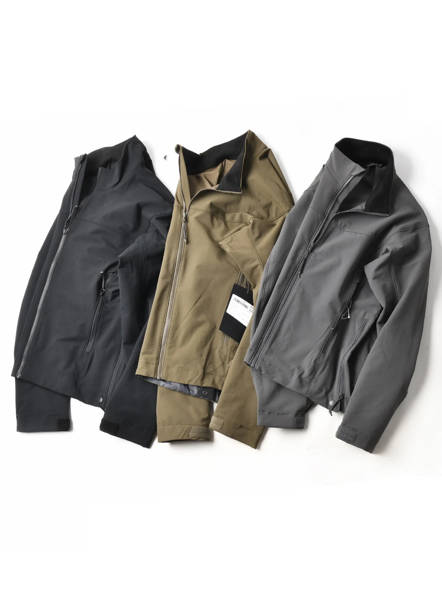 New American Style Premium Outdoor Windproof Water-resistant Loose Casual Stand Collar Soft  Jacket Men's Autumn Sports ...