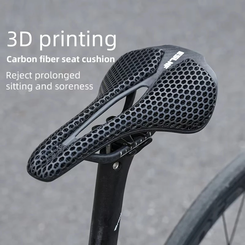 

T800 Carbon Fiber 3D Printed Ergonomic Bicycle Saddle Shockproof and Lightweight Mountain Bike Saddle Ultra Light and Breathable