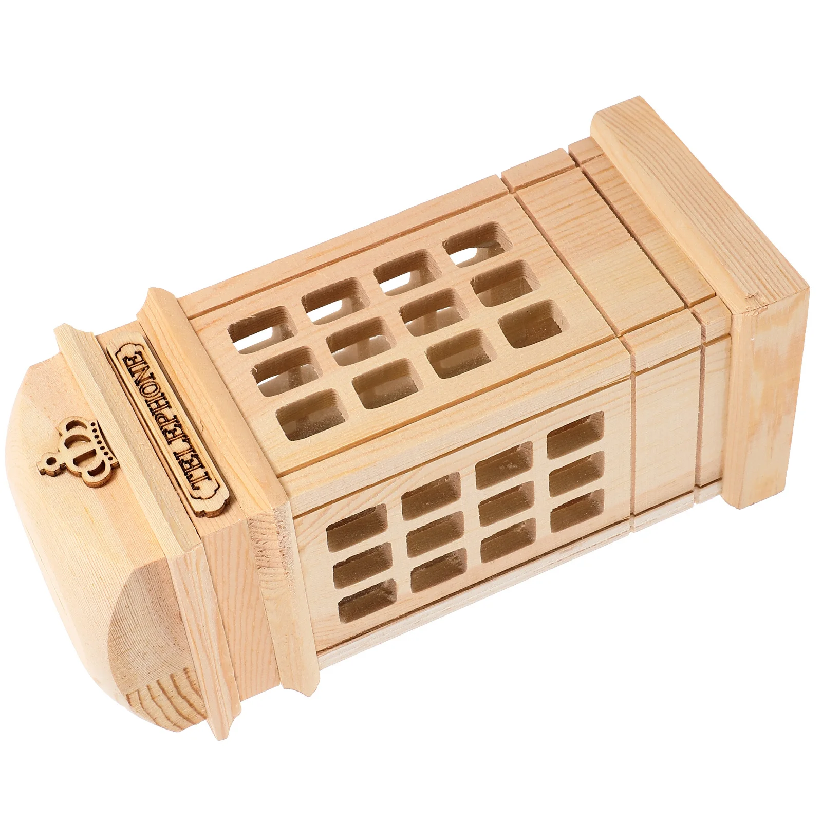 DIY Graffiti Wooden Piggy Bank Adorable Money Pot for Kids Room Decoration Saving Jar Saving Bank