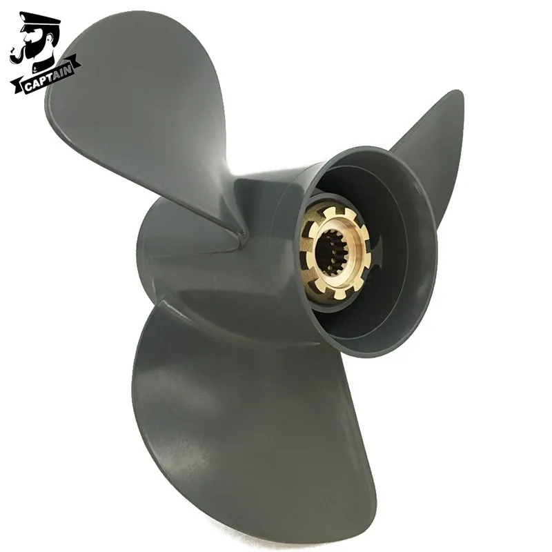 Captain  13 1/4x17 Outboard Propeller Fit Honda Engine BFP60A BF75 BF90 BF115A  Aluminum 15 Tooth Spline RH 3 Blades