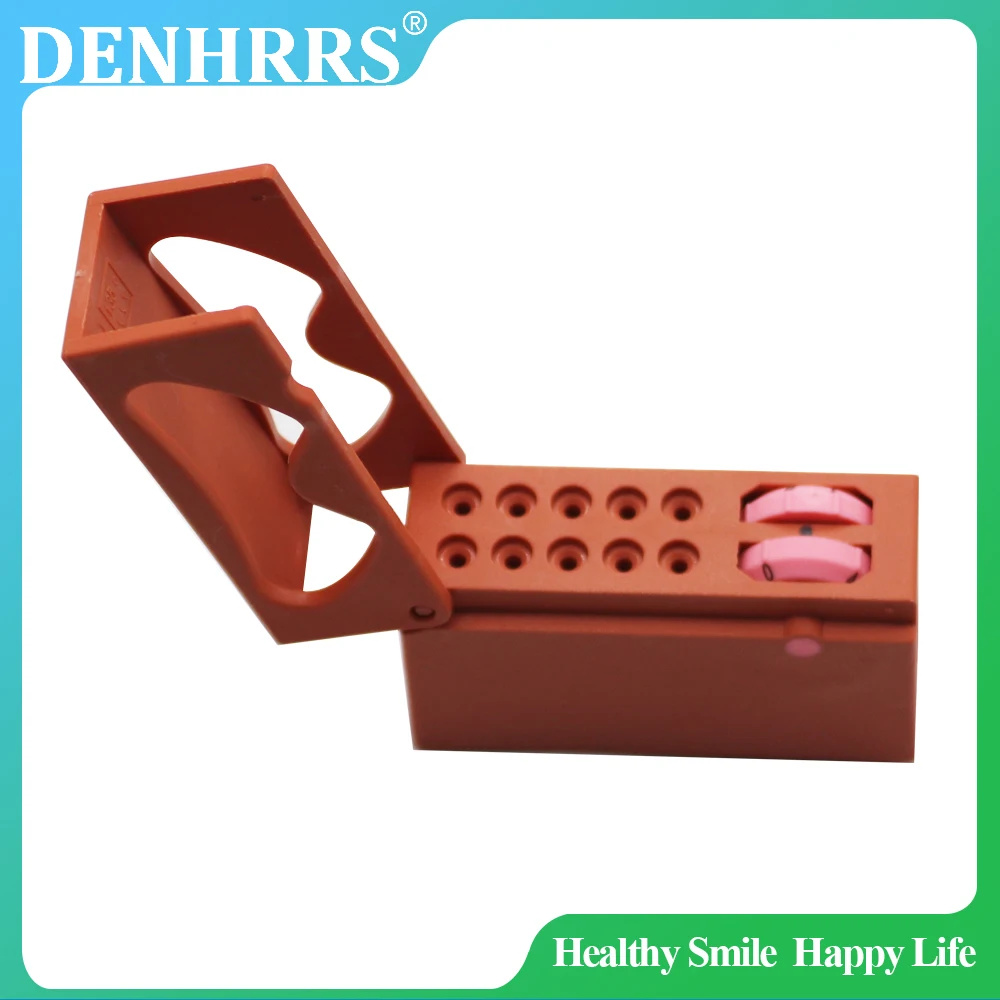 1Pc Dental 10Holes Autoclavable Sterilization Endo Box Car Needle Disinfection Box Endodontic Root Canal File Holde