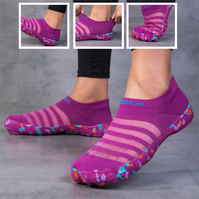 Men's Water Shoes Quick Dry Aqua Shoes For Men Women Non Slip Barefoot Sneakers Breathable Women's Wading Shoes Big Size 35-47