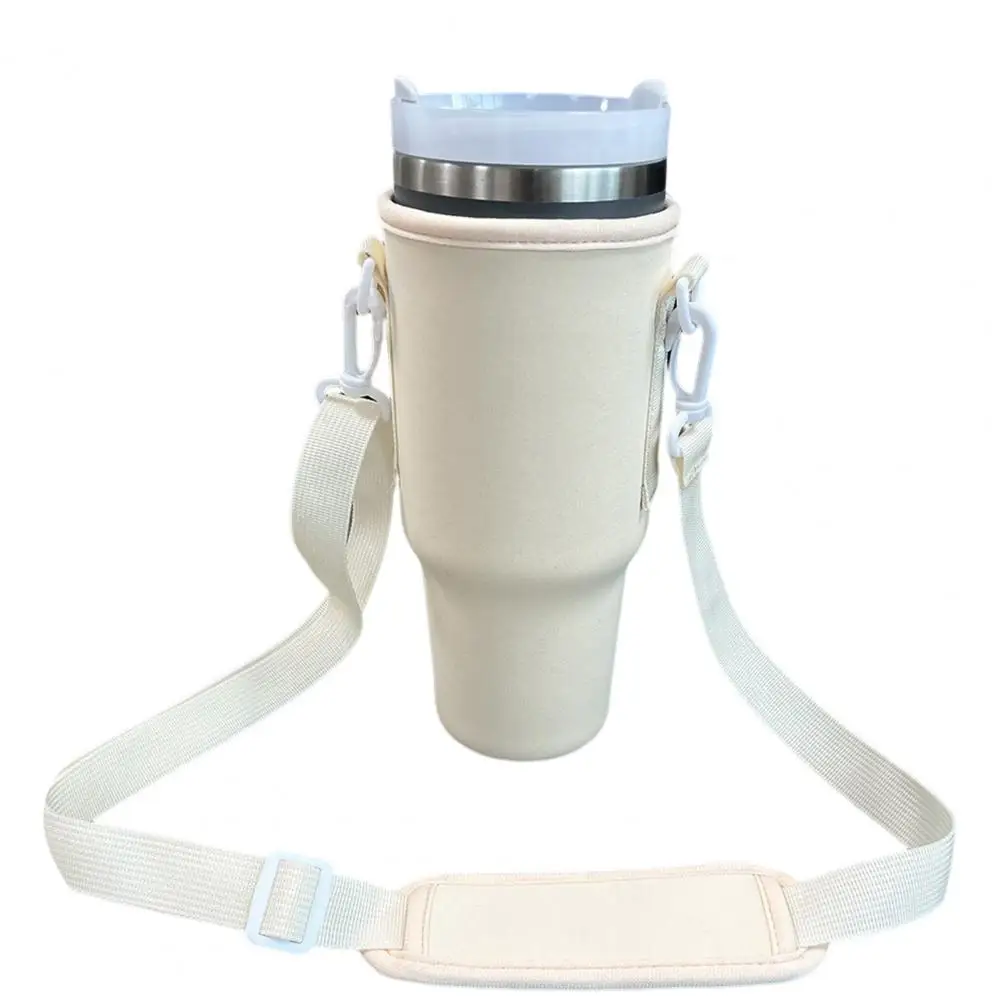 Cup Sleeve with Adjustable Strap Adjustable Shoulder Strap Water Bottle Carrier Bag Tumbler Sleeve Holder for 30/40 Oz Bottles