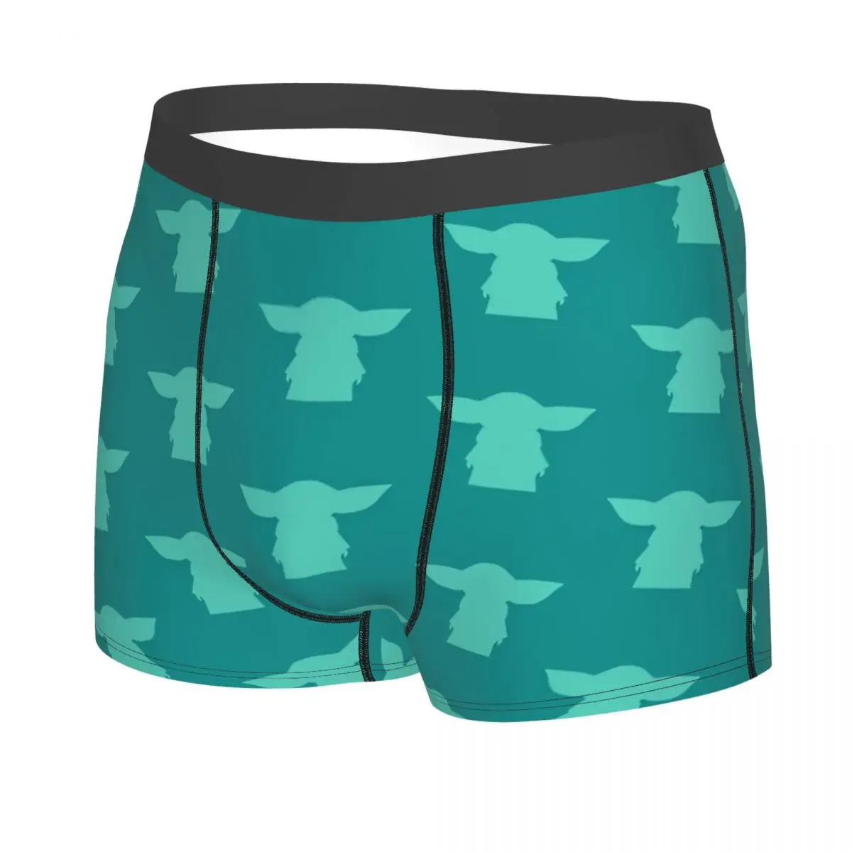 Turquoise Man's Boxer Briefs Underpants Alien Highly Breathable High Quality Sexy Shorts Gift Idea