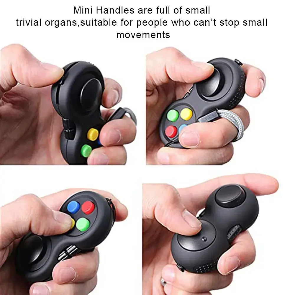 New Fidget Controller Pad Pop Fidget Sensory Toys Children Antistress Hand Games Fun Stress Reliever for Adults ADHD Autism Toy