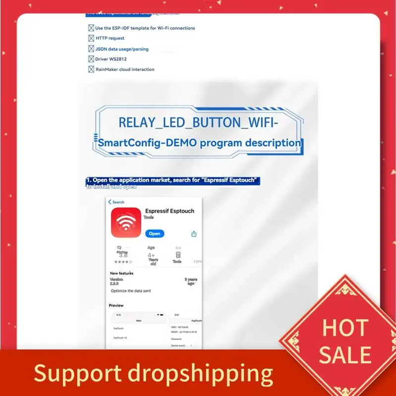 

B44C 4X 8 Channel Relay Module 30A DC7-28/5V WIFI Bluetooth Relay Module ESP32-WROOM Development Board