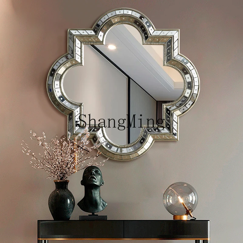 

ZYY entrance decorative mirror wall wall wall fireplace mirror living room dining room mirror
