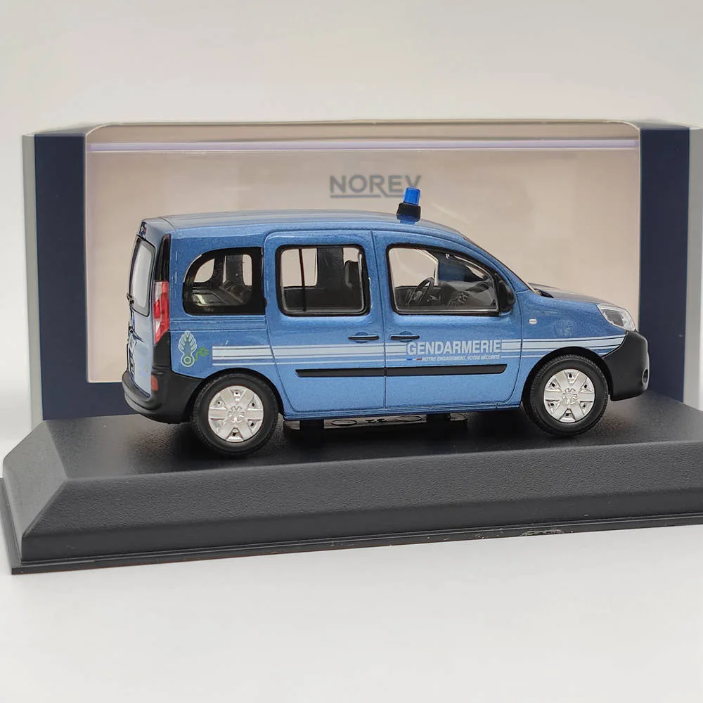 Norev 1/43 Kangoo Z.E.GENDARMERIE 2020 Niebieskie modele odlewanej ciśnieniowo Kolekcja samochodów Zabawki samochodowe Prezent