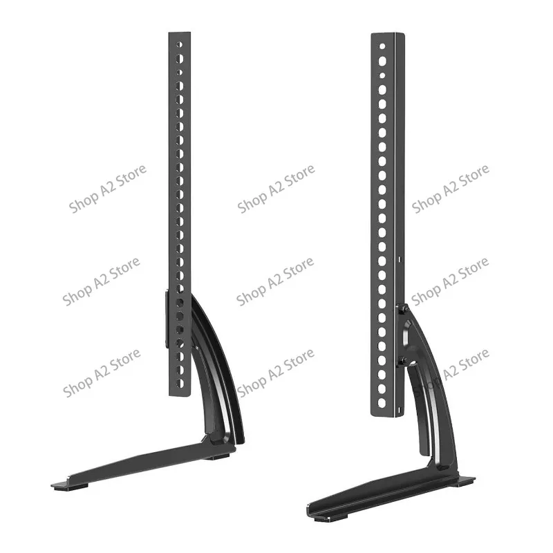 Universal TV Stand Base Floor Mount with No Drill Design, Desktop Height Adjustable Riser Stand for Televisions