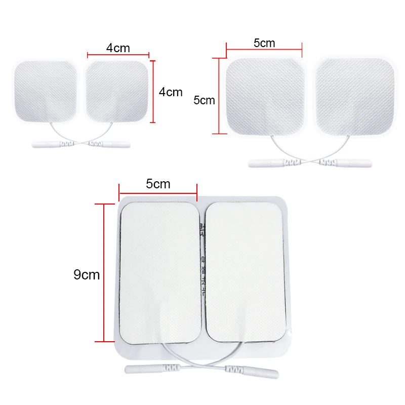 Electrode Pads for Electric Muscle Stimulation Tens Therapy Massage Tools Massage Pad Accessories Replaceable Patch Silicone Gel