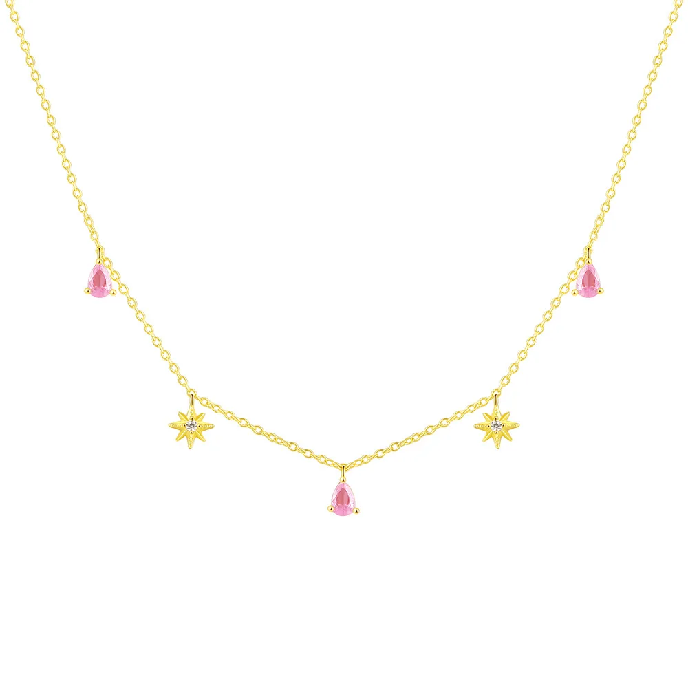 قلادة زركون ملونة للنساء ، فضة إسترليني هندسية ، فاخرة ، خفيفة ، بسيطة ، سلسلة ترقوة ، مجوهرات أنيقة #6