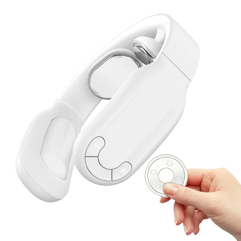 

New Smart Neck Massager Electric Cervical Massage Device Relax You Body Hot Compress Vibration Portable with Remote Control Car