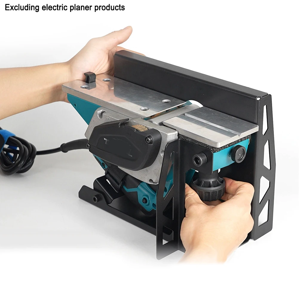 

Flip Planer Stand Steel Woodworking Planing Support Practical Household Flip Mount Tool Rack
