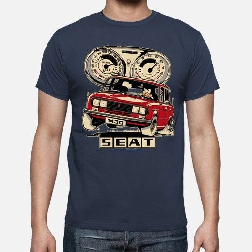 Hot Sale Vintage Classic Spain S E A T 1430 Cartoon Car T Shirt. New 100% Cotton Short Sleeve O-Neck T-shirt Casual Mens Top