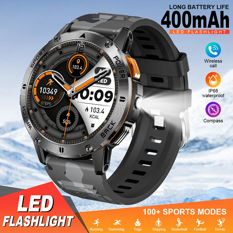 

LIGE Новые спортивные смарт-часы для активного отдыха на открытом воздухе для мужчин с экраном 1,53 дюйма AMOLED и IP68 GPS-трекером, компасом и Bluetooth-вызовами, фитнес-умными часами