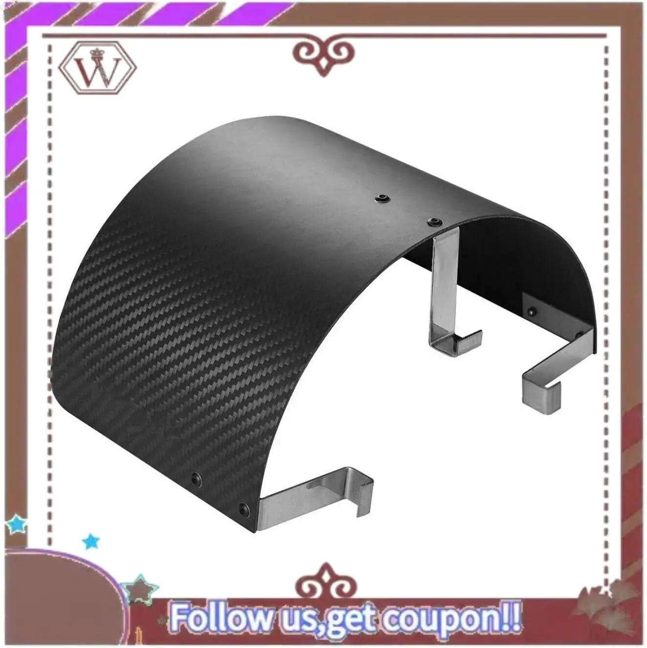 A57E-자동차 냉기 흡입구 콘 스포츠 에어 필터 커버 모션 에어 필터 커버 열 실드 탄소 섬유