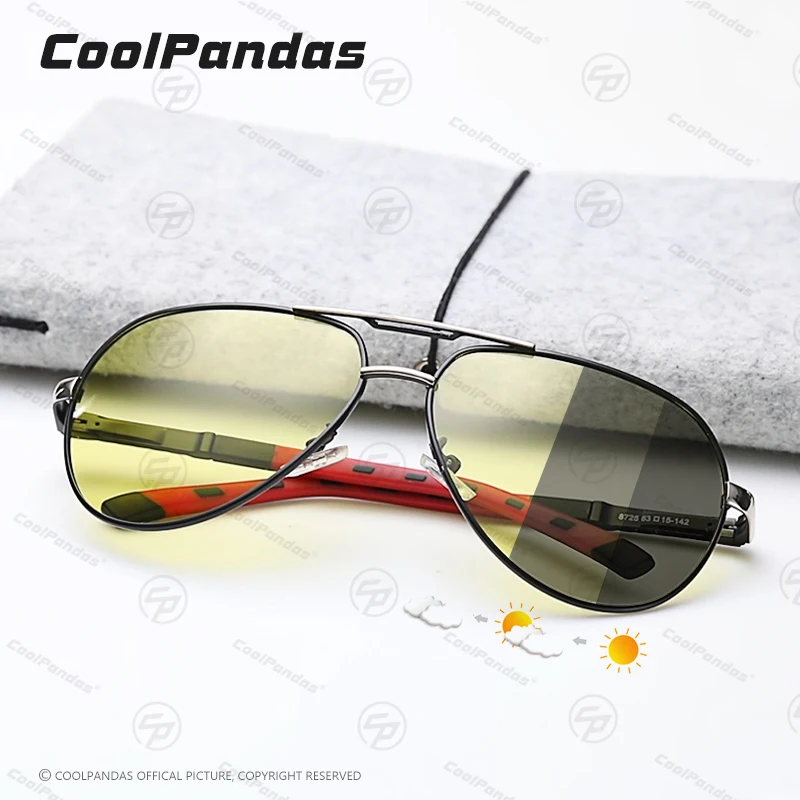 CoolPandas موضة ذكي الطيران النظارات الشمسية المستقطبة اللونية رجل يوم للرؤية الليلية نظارات للقيادة امرأة gafas دي so