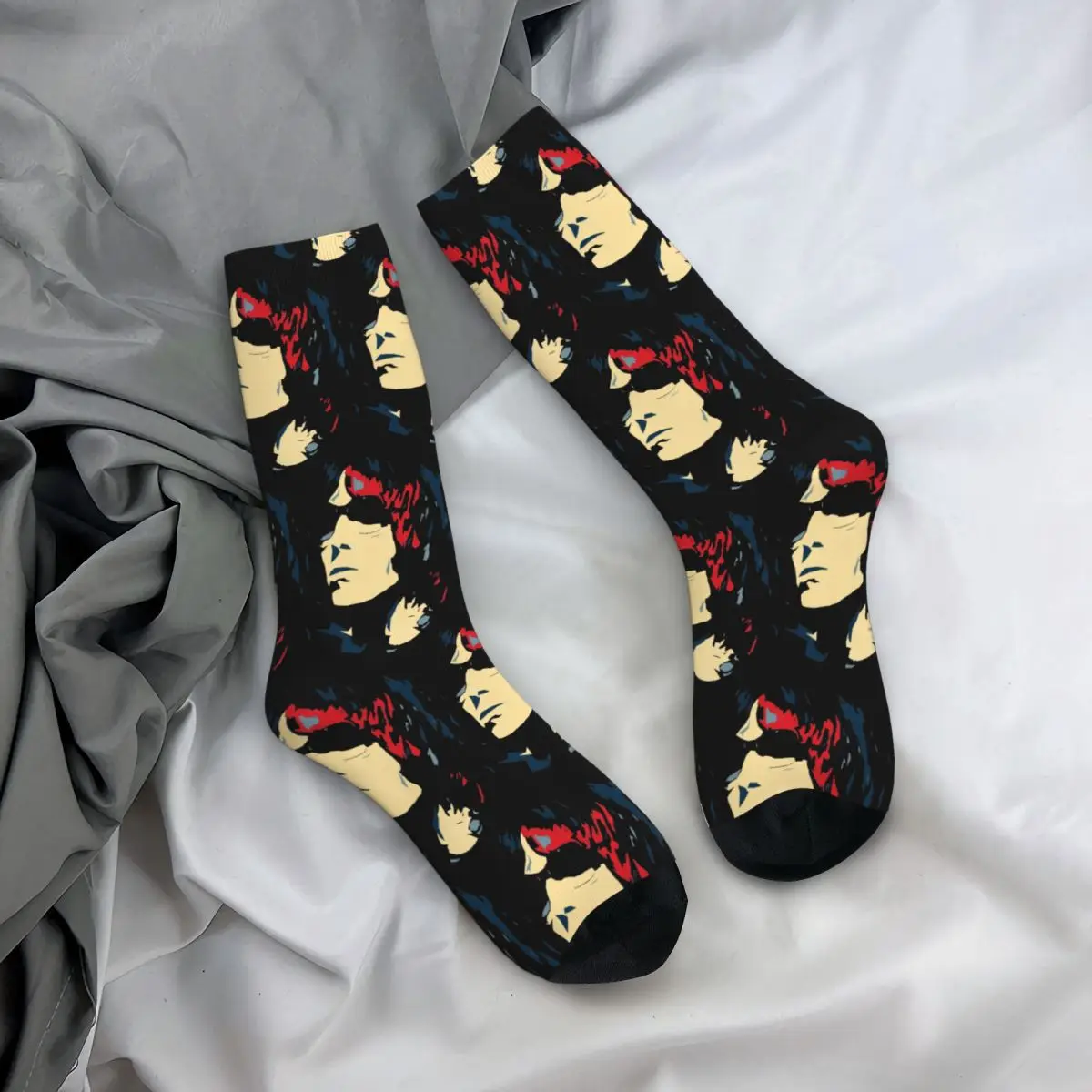 Vintage Liam Gallagher Art Socks Winter Stockings Casual Men High Quality Socks Graphic Outdoor Non Slip Socks