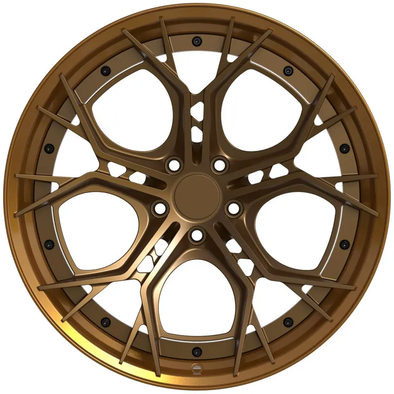 New Design Premium Forged Wheels 5x112 2-Part Forged Lightweight 6061 Alloys Aluminium Alloy Car Wheels