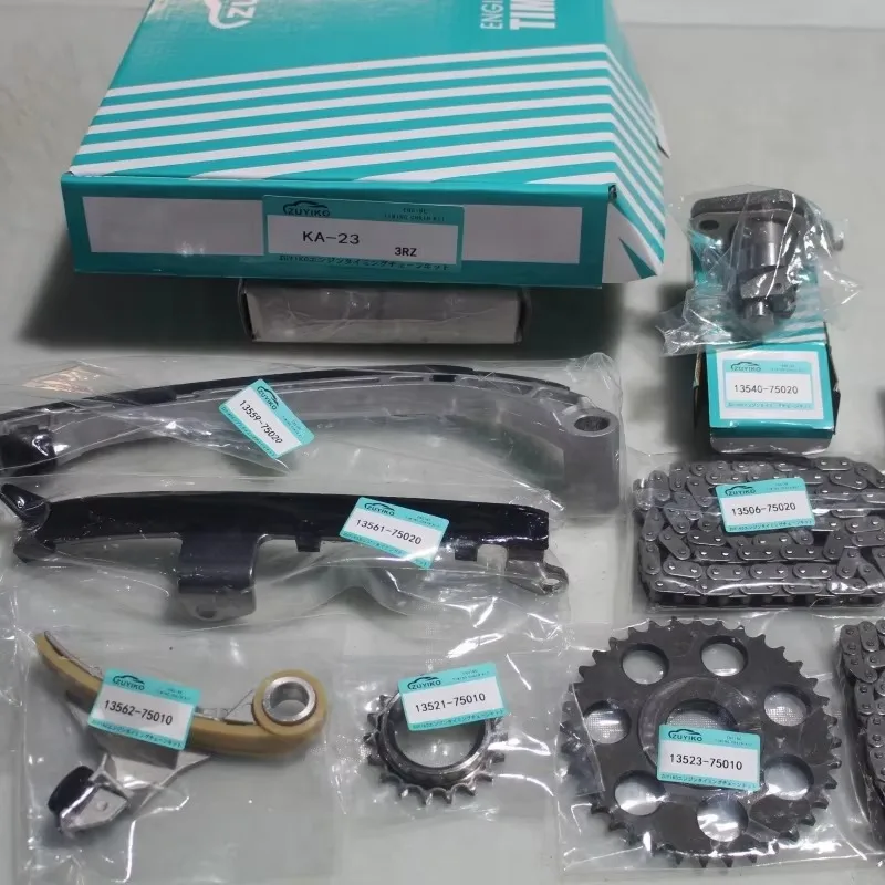3RZ TIMING CHAIN KIT for TOYOTA Hiace Hilux Surf coaster 3RZ-FE ENGINE 13506-75020 13507-75010 13540-75020 13540-75010  KA-23