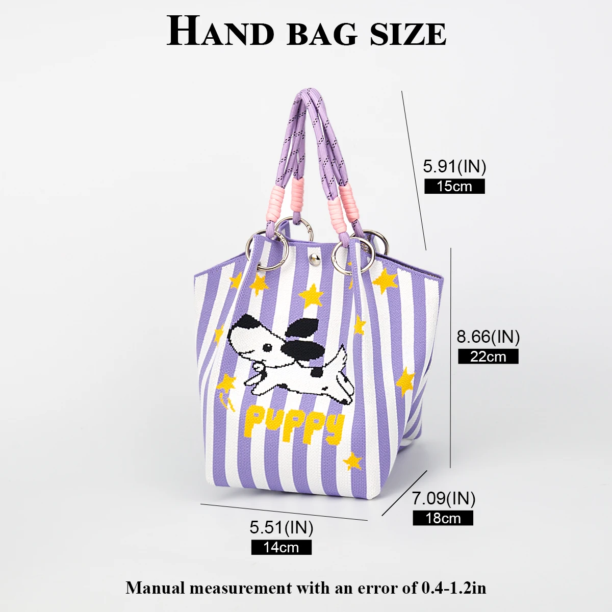 Women's Small Handbag, Cute Dog-Patterned Handbag, with a Magnetic Clasp That Closes Securely and Reliably, Can Hold Items Like Cell Phones, Wallets, Lipsticks, Etc., Suitable for Travel, Commuting, Vacations, and Walk