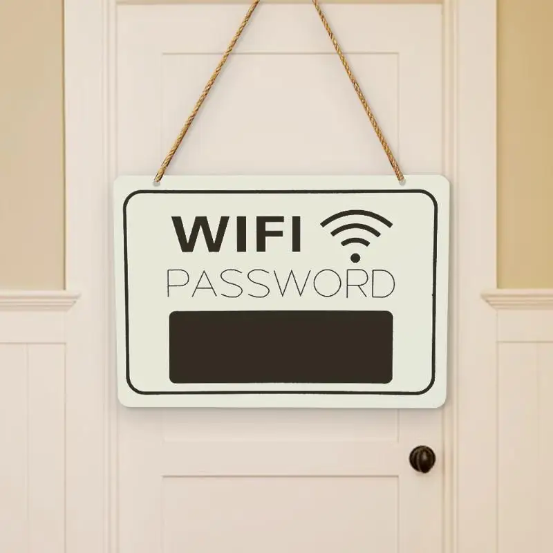 1/5pcs Vintage Wooden Wifi Password Sign Wall Mounted Home Decor No Electricity Needed Indoor/Outdoor Use Minimalist And Durable