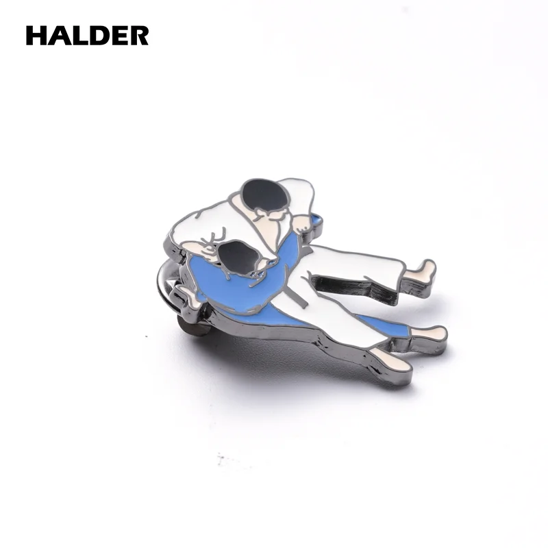 HALDER Sports Brooches Fencing Pwrestling Enamel Accessories Brooches Lapel Pin backpack Costume Badge Jewelry Gift Wholesale