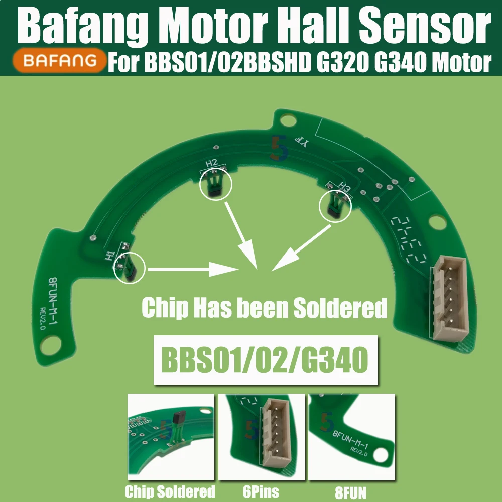 Ebike Bafang Mid Motor Hall Sensor Board with chip PCB Board for Bafang BBS01 BBS02 BBSHD G340 G320 Mid Motor Parts Bafang Parts