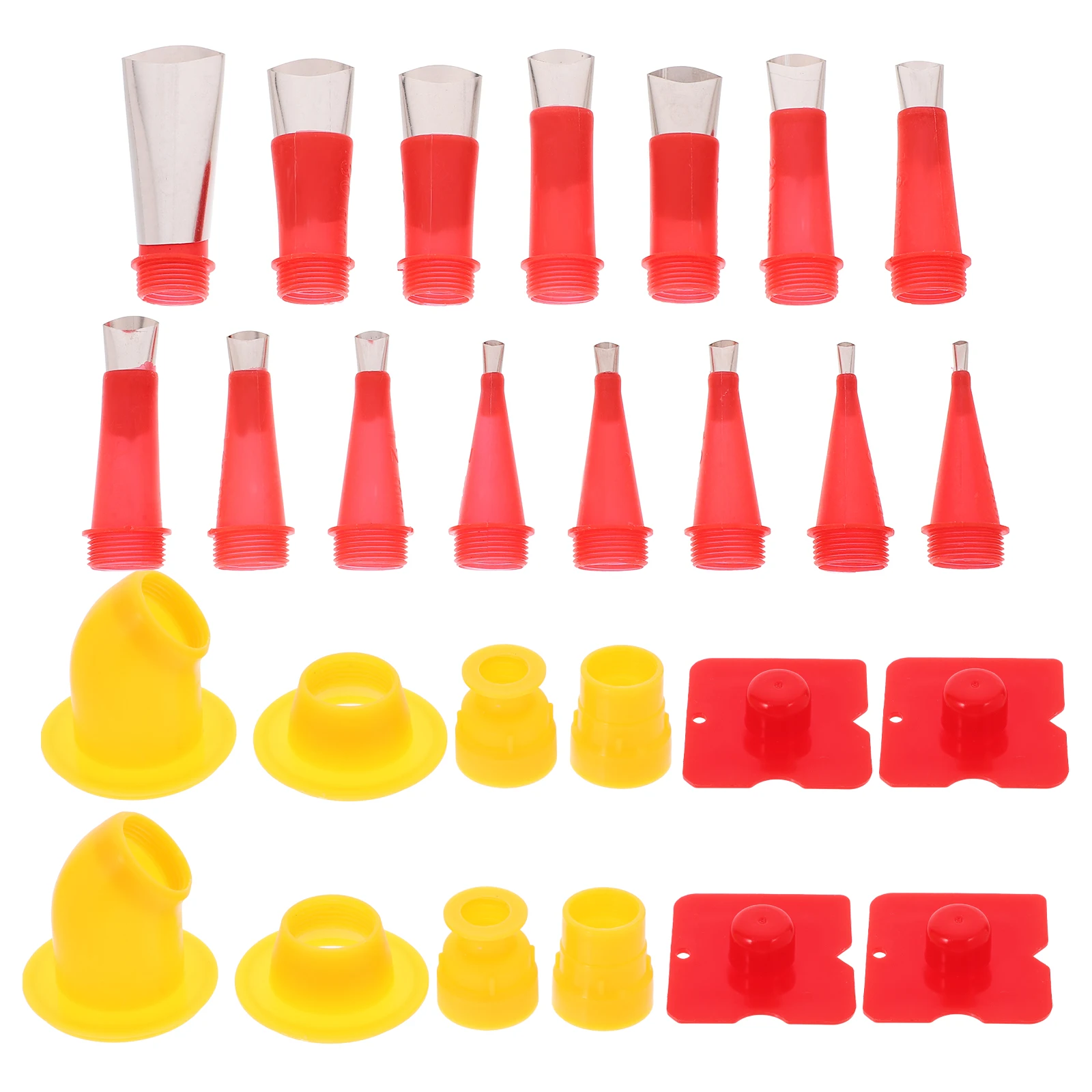 

Caulk Nozzle Set Stainless Steel Detachable Base Caulking Tools Finishing Glue Gun Caulking Tools Applicator Tips Glass Adhesive