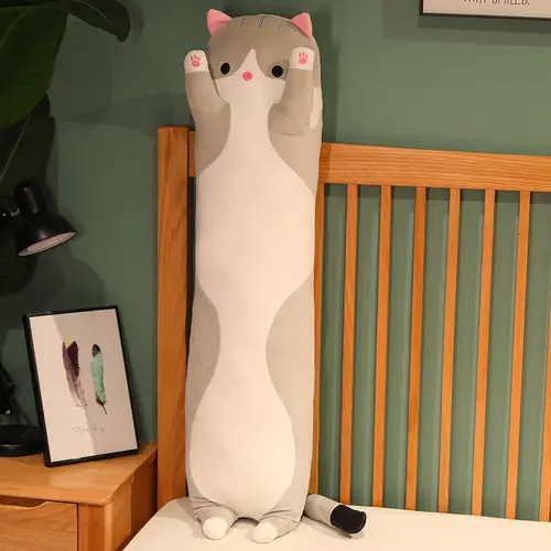50/70/90/110/130cm Funny Cute Soft Long Cat Plush Toys Pause Office Nap Pillow Bed Sleep Home Decor Doll for Kids Girl Gift - Image 5