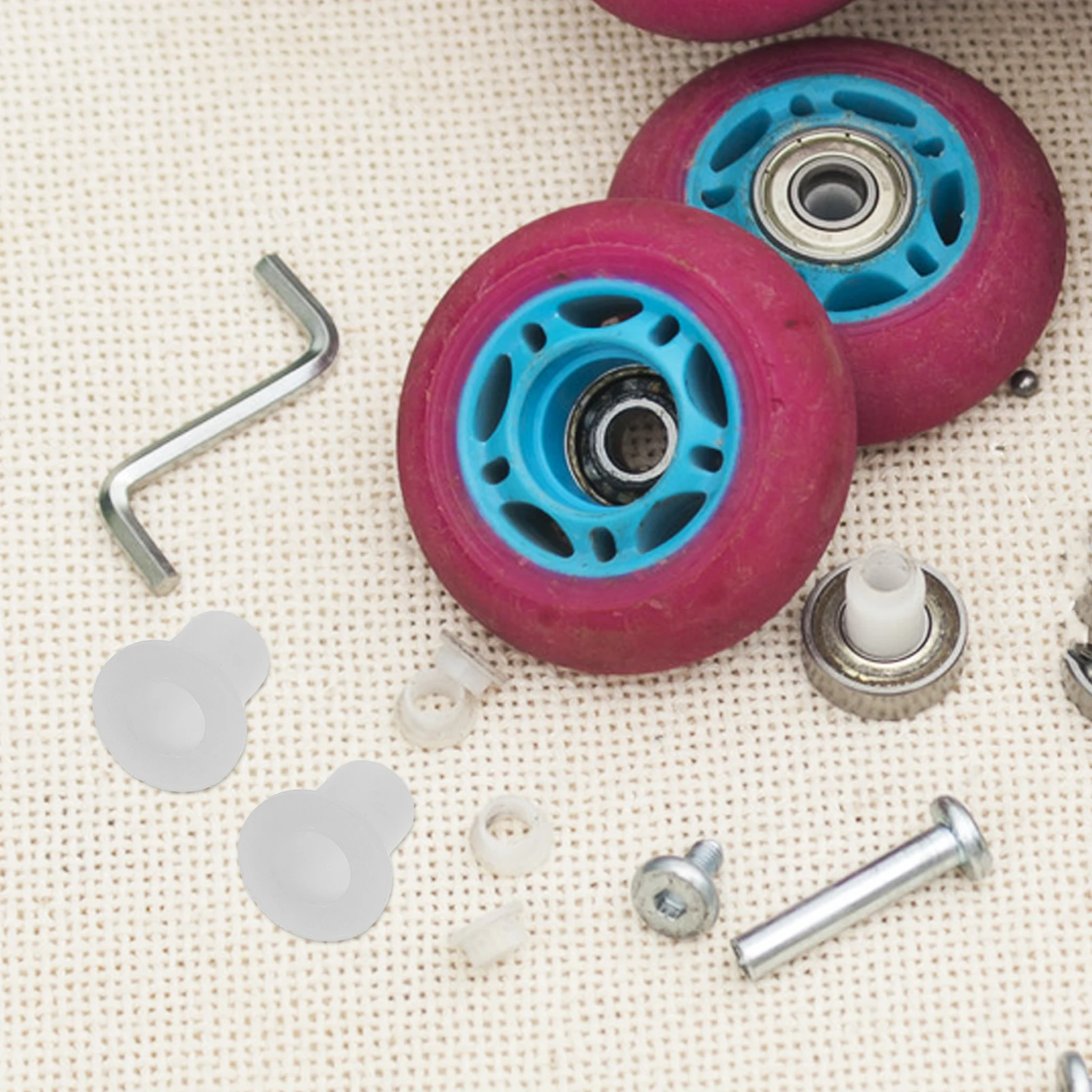 

40pcs Inline Skate Shaft Gaskets Durable Plastic Spacers For Roller Skates Axle Spacers Side Plugs Wheel Bearing Spacer Roller