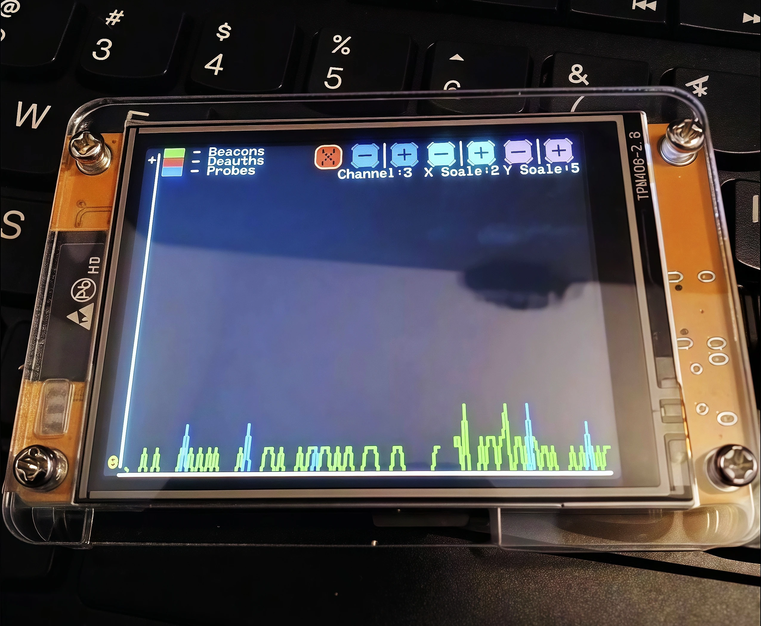 ESP32 CYD 2432r028 Marauder Mar-x-Auder device Wi-Fi Bluetooth offensive and defensive tools enable secure & reliable wireless