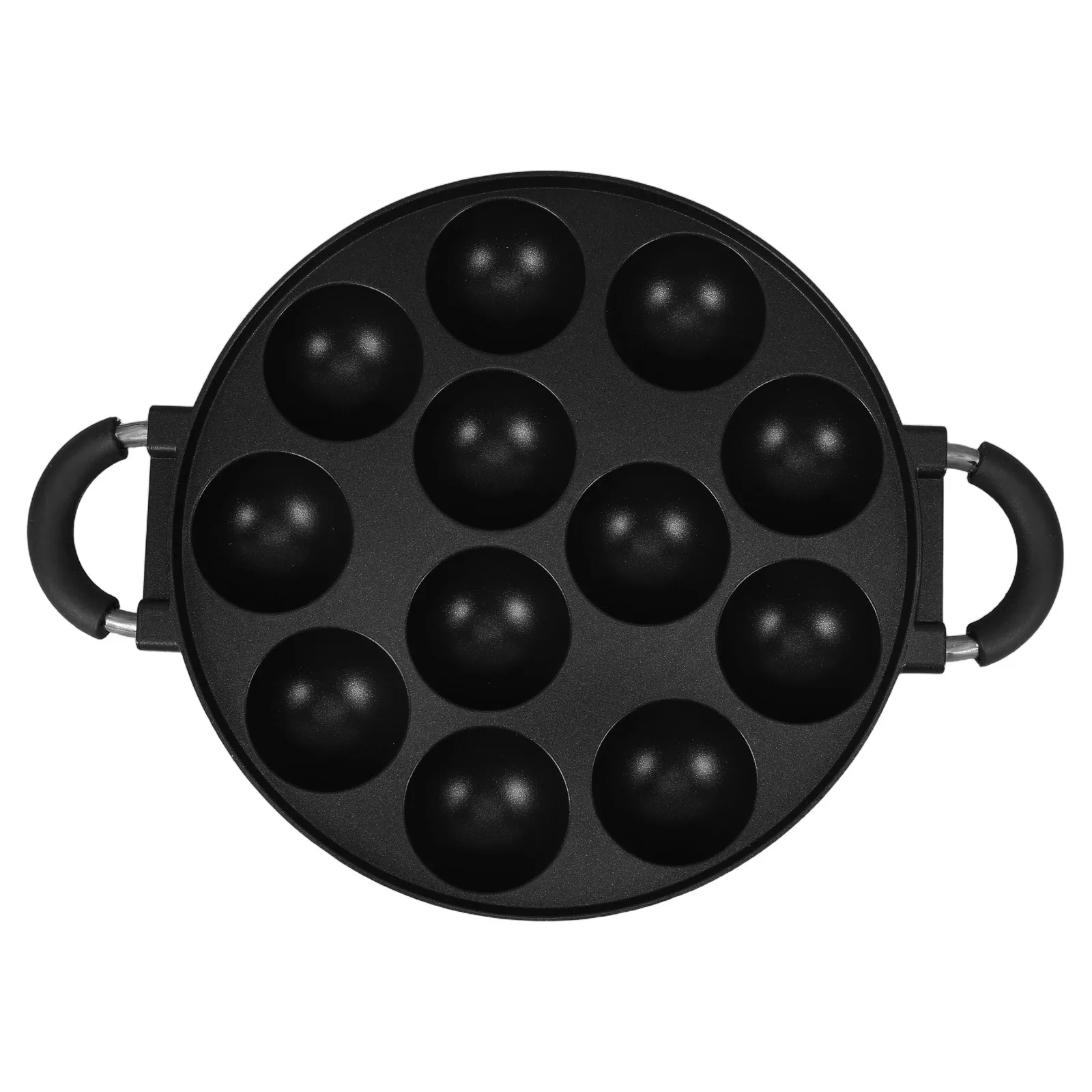 Takoyaki Grill Pan Placa de cocina antiadherente de 12 orificios para bolas de pulpo japonesas Panqueques albóndigas Bandeja para hornear Cocina