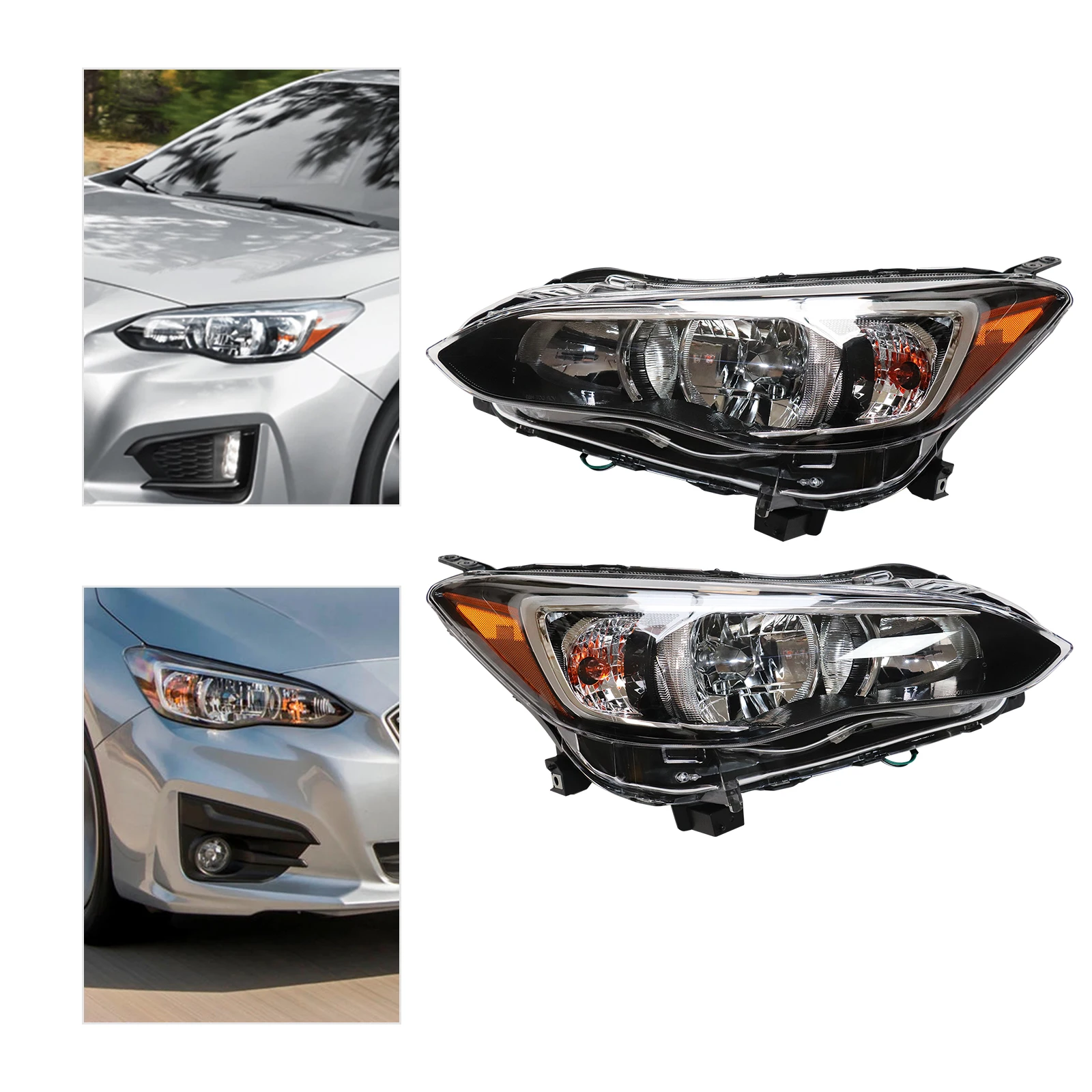 

Halogen Headlight Headlamp Assembly 84001FL01A 84001FL00A For 2017-2020 Subaru Impreza