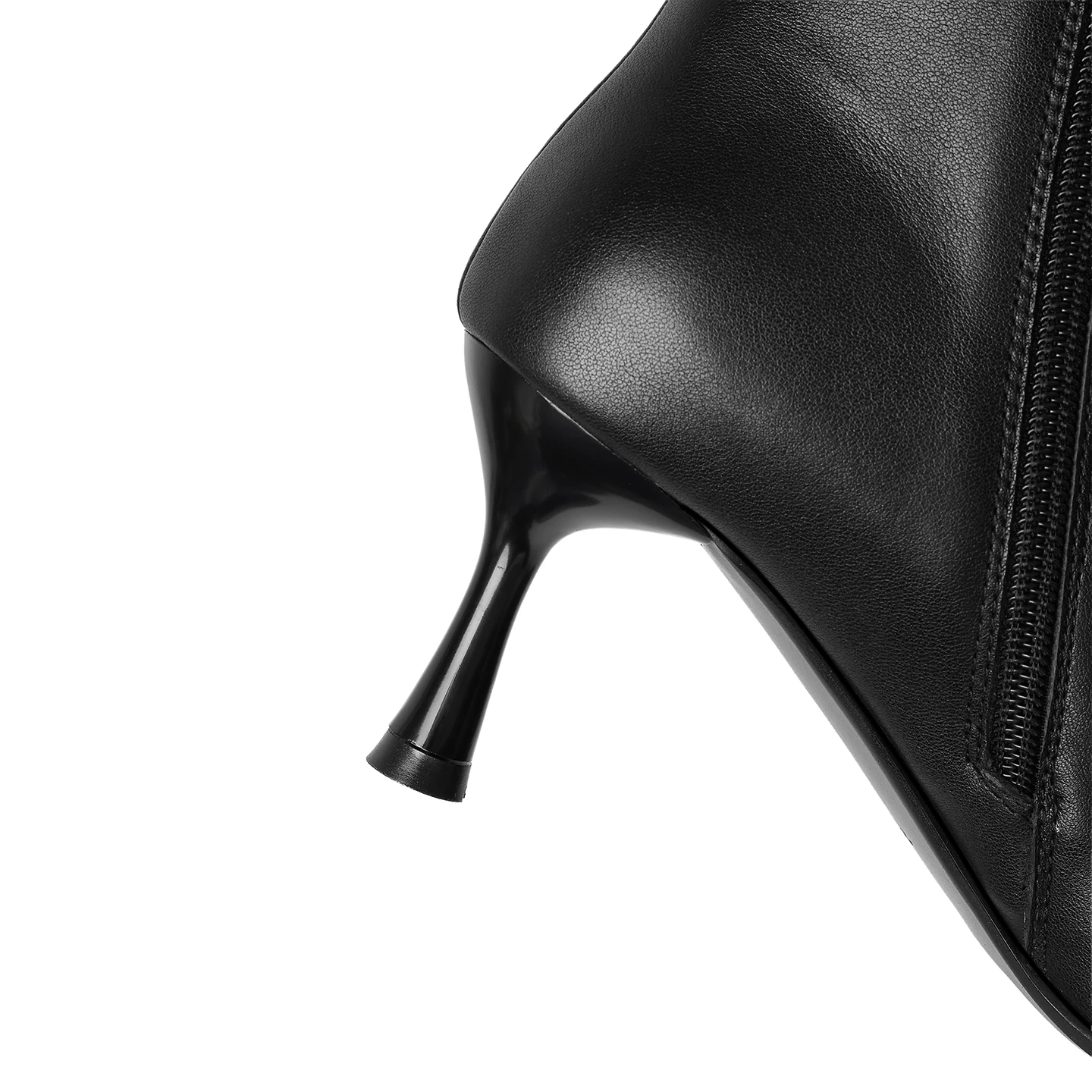Botines de Mujer Dilalula 2027 de Piel de Vaca Auténtica con Punta Redonda, Bordado de Hojas y Tacón de Aguja Delgado para Fiesta y Cita, Botines para Mujeres Jóvenes