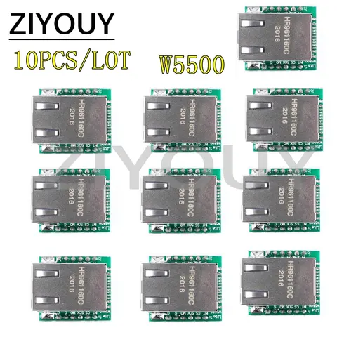 10PCS USR-ES1 W5500 Chip New SPI to LAN/ Ethernet Converter TCP/IP Module