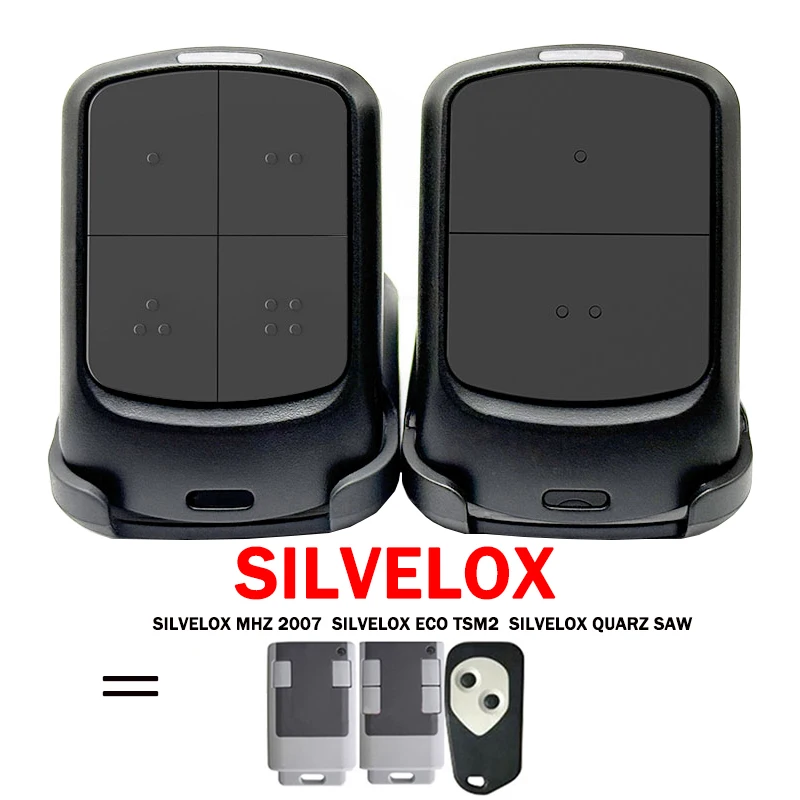 

SILVELOX Remote Control Applies To ECO TSM2 MHZ 2007 QUARZ SAW Garage Door Remote Control Electric Gate Controller 433.92MHz