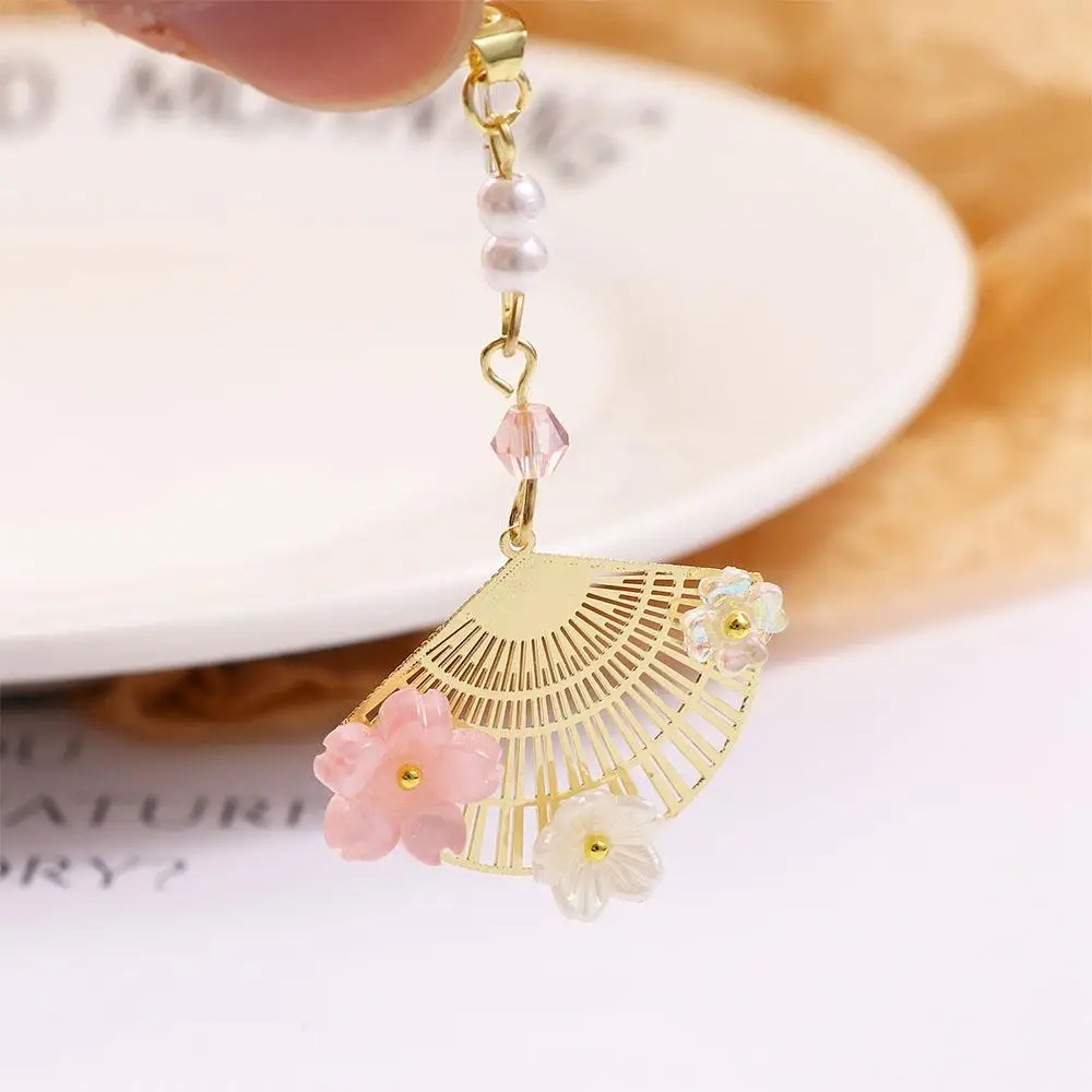 Fairy Luxury Ancient Temperament Long Asymmetric Party Jewelry Female Earrings Chinese Style Fan Earrings Dangle Earrings