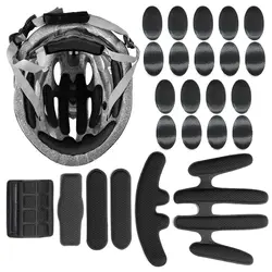 24 pz/set moto bicicletta sigillato spugna cuscinetti in schiuma set protezione pad casco kit imbottitura interna sostituzione