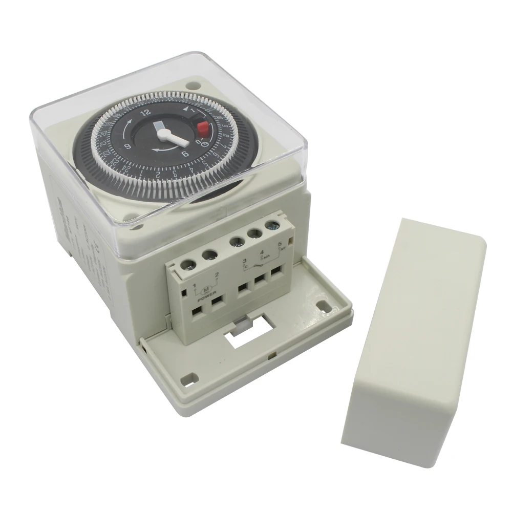 ManHua 24 Hours 16A AC220V 50Hz MT188 Din rail Mechanical Timer Switch  Countdown Energy Saving Controller Industrial